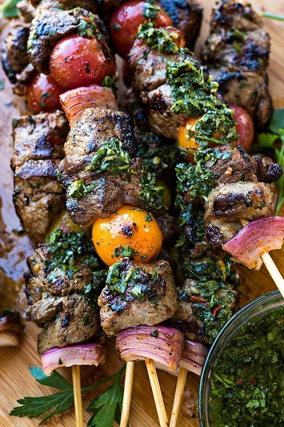 Grilled Steak Kebabs Grilled Steak Kebabs